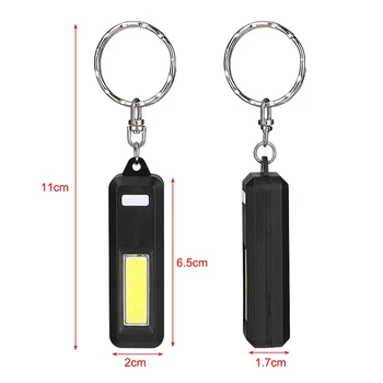 XANES Nešiojamas Mini COB LED Keychain Kempingas Darbą Šviesos Kišeninis Žibintuvėlis Lauke, išvykos Pėsčiomis, Žvejyba