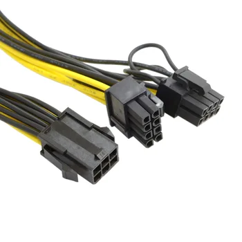 Xiwai PCI-E, ATX PCI Express 6Pin Vyrų Dual 8Pin & 6Pin Moterų Vaizdo plokštė Pratęsimo Power Splitter Cable