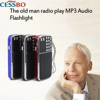 Y501 Nešiojamų FM Mini Radijo senis LED Ekranas Skaitmeninis Radijas FM 3.5 mm AUX Line-in MP3 Grotuvas, Parama TF/SD Kortelės Papildymo