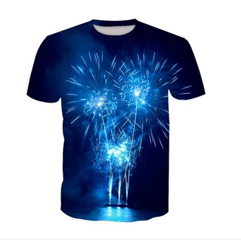YFFUSHI 3d t-shirt Vyrai Trumpas Rankovės Naujas Dizainas Blue Wolf 3d Spausdinimo Gyvūnų Tshirts Streetwear Hip-Hop Vyrų Plius Dydis 5XL
