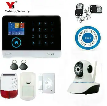 Yobang Saugumo belaidis wi-fi, 4G, signalizacijos sistemos, namo apsaugos komplektas Voice Guide du taip, domofonas
