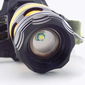 Zoom T6 LED Žibintų Galingas priekinis Žibintas, žibinto Lauko Kempingas, Žygiai, Žvejyba super Šviesus Frontale Galvos Žibintuvėlis Šviesos Lempos