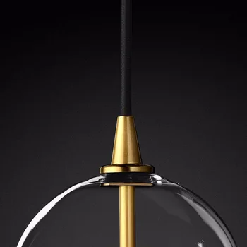 Šiuolaikinės Burbulas, Skaidraus Stiklo Rutulį Pakabukas Šviesos Derliaus Loft Virtuvės Sala Kambarį Naktiniai Paprasta Retro Pakabos Lempos