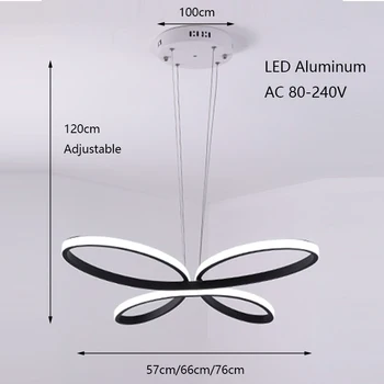 Šiuolaikinės paprastos dažytos pramoninės vėjo pakabukas šviesos diodų (LED) 220V aliuminio pakabukas lempa, miegamojo, virtuvės restoranas, viešbutis, prieškambario