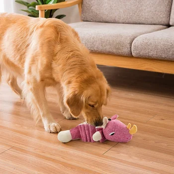 Šunų Žaislai, Pliušas Šuns Žaislai iškamša su Vingiuoti Popieriaus Gyvūnų Formos Kramtyti Žaislas Raganosių
