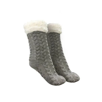 Žiemos Unisex Moterys Vyrai Huggle Ultra-Pliušinis Vilnos Šlepetės Kojinės Anti-Slip Spaustuvai, Šiltas Storas Broilerių
