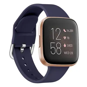 10 Stilius Paprastas Žiūrėti Diržu, Fitbit versa 2 Smart Žiūrėti Dirželis su Silikono Watchband Dirželis Žiūrėti juostos Pakeitimas Apyrankę TXTB1