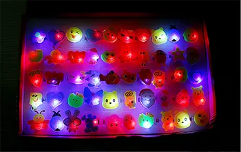 10 Vnt., Vaikams, Cartoon LED Mirksi Šviesa Spindinčią Piršto Žiedai Elektroninių Kalėdų Helovinas Įdomus Žaislai, Dovanos Vaikams