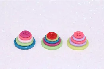100 vnt sumaišykite color Multi 10mm Apvali Dervos Mini Tiny Mygtukai Amatų Siuvimo Reikmenys Puošmenų MYGTUKĄ Scrapbooking 