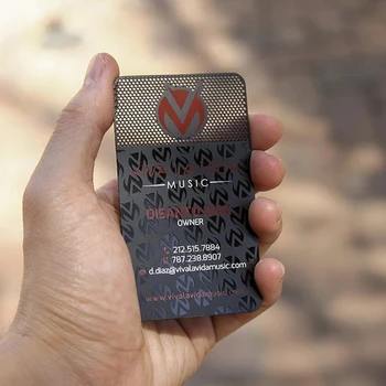100vnt metalo kortelės nerūdijančio plieno medžiaga juoda electroplated su juoda matinė spausdinami metalo vizitinę kortelę