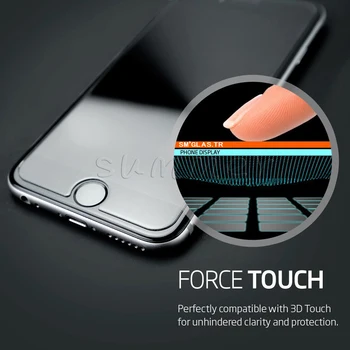 100vnt Ultra Plonas 2.5 D Premium Grūdintas Stiklas Screen Protector, iPhone 7 & 7 plius screen protector apsauginė Plėvelė