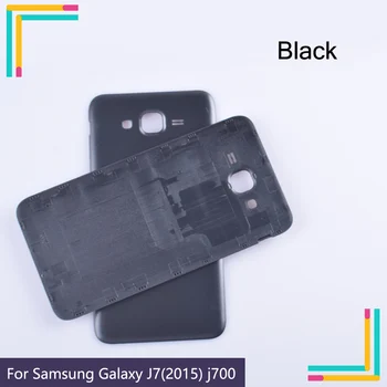 10VNT\DAUG Naujų Galinių Durelių Dangtelį Būsto Samsung Galaxy J7 J700 Galinį Dangtelį Atveju Galinių Durelių Replaceme su Logo