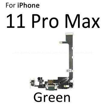 10vnt/daug USB Doko Jungtis Įkrovimo lizdas Skirtas iPhone 11 Pro Max, Kroviklio Kištuką Ausinių Garso Lizdas Su Mikrofonu Flex Kabelis