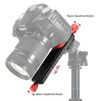 160mm Aliuminio Lydinio Makro Fokusavimo Geležinkelių Slankiklį iš Arti Fotografuojant nuo Trikojo Galva Canon Nikon Sony A7 A7SII A6500 DSLR Fotoaparatas