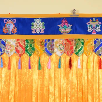 190CM Didmeninė Budistų tiekimo Budizmas, NAMŲ Šventykla, katmandu sienos Kabo Altoriaus fone lentelė Prideda užuolaidos užuolaidos