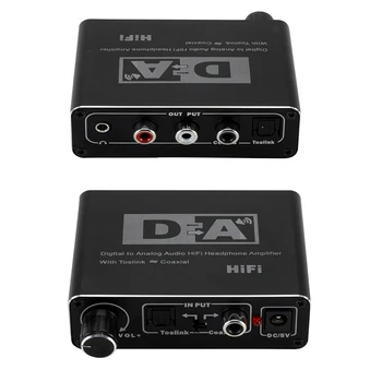 192kHz Digital 3.5 mm Optinis Bendraašius Toslink Į Analoginį Garso RCA L/R Bendraašius HiFi PCM/LPCM Stiprintuvas Audio Adapteris Keitiklis