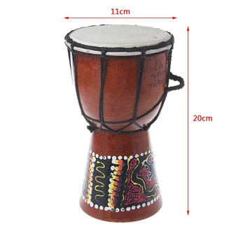 1Pc 4 colių Profesinės Afrikos Djembe Būgnų Bongas Medienos Gera Garso Muzikos Instrumentas