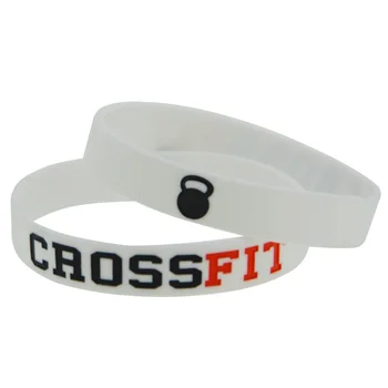 1PC CrossFit Sporto Spalvų Rašalo Užpildyta Silikono Apyrankė Apyrankės