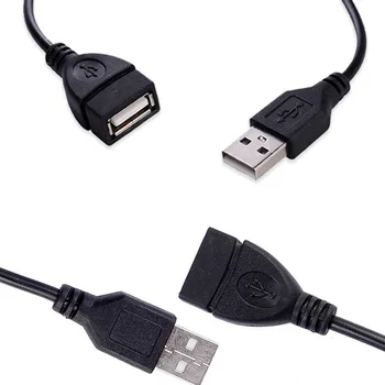 1pc kphrtek USB 2.0 Extension Cable Vyrų ir Moterų Duomenis Laidas Adapteris Jungties Extender