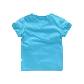 2-8Y Berniuko marškinėlius Vasaros Vaikų Drabužių Atsitiktinis Animacinių filmų Bamblys Mergina Drabužių marškinėliai Vaikas Trumpas Rankovės marškinėliai Kūdikiams skatinimo