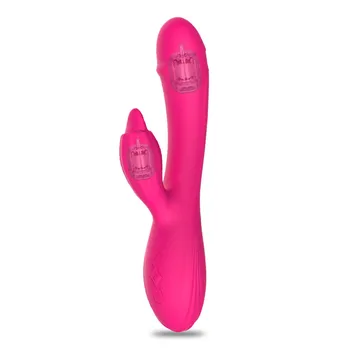 2 Varikliai USB Išjungti Dildo Triušis Vibratoriai Dvigubos Vibracijos ir G-Spot Massager AV Stick Klitorio Sekso Žaislai Moterims, Moteriška Masturbator