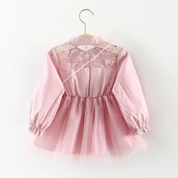 2019 Baby Girl Dress Grynos Medvilnės Vaikų Princesė Dressses Pavasario Vaikus, Drabužiai 0-3 Metų