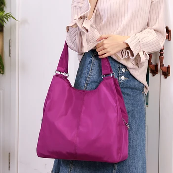 2019 naujas rankinės moterų pečių atsitiktinis audinio maišelis Kelionės krepšys Didelės talpos nailono moterų maišelį C42-92