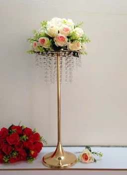 2019 vestuvių eilėje T-Etape kelių švino rekvizitai kristalų vestuvių centerpieces gėlių vaza turėtojas tortas stovi gėlių stendas