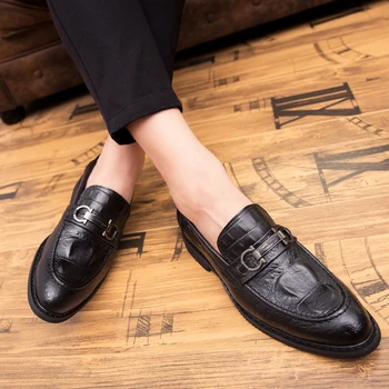 2019new Pavasarį ir rudenį vyrų batai odiniai vyrų patogus oxford batelius prabangos brogues mens classic Verslo Moccasin batai