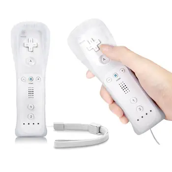 2020 Belaidžio Nuotolinio valdymo pultelis Wii Built-in Motion Plus Gamepad su Silikono Atveju judesio jutiklis