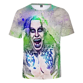 2020 Naujas joker T - Shirt 3D Vyrai/Moterys T-Shirt joker Trumpas Rankovėmis Tee Berniukų/Mergaičių Marškinėlius Vasaros Orui Tee Visas rungtynes, Laisvi viršūnės