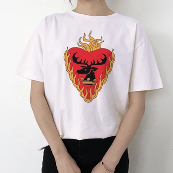 2020 Naujus moteriškus marškinėlius Atsitiktinis Harajuku Love Spausdinti Viršūnes Tee Vasaros Marškinėliai trumpomis Rankovėmis Marškinėlius Moterims, Drabužiai