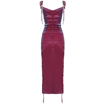 2020 Naujų Moterims Seksualus Dizaineris Violetinė Šalis Suknelė Ponios Įžymybė Kelio Ilgis Naktinis Klubas Suknelė Vestido