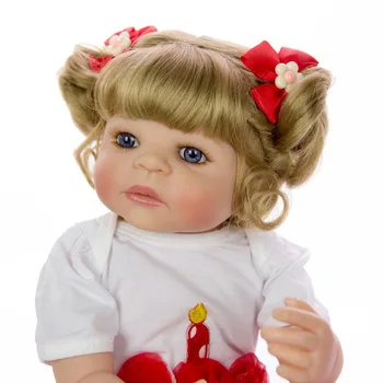 23 Colių Bebes Atgimsta Mergina Lėlės Visą Silikono Vinilo reborn baby lėlės Realus Princesė Kūdikių Žaislas, Lėlė vaiko gimtadienio dovana