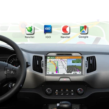 2G+32G Android 9.1 Automobilio Radijo Multimedia Vaizdo Grotuvas, Navigacija, GPS, 2 din KIA Sportage 3 2010 20112012-2016 ne dvd