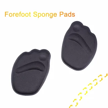 2Pairs Sponge priekinių kulniukų Pagalvėlė Anti-slip & Sustorėjimas, Kojų Apsaugos Pusė Trinkelės, Pėdų Priežiūros Priemonė, Kvėpuojantis