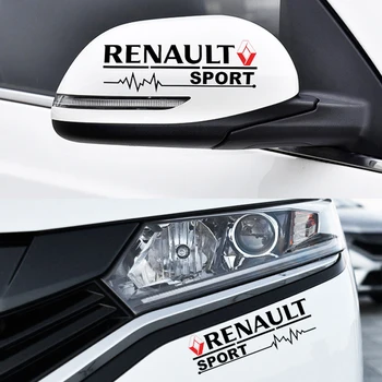 2vnt Automobilio galinio vaizdo Veidrodis Dekoratyviniu Emblema Lipdukai, Decal Renault duster megane 2 3 Captur fluence clio kadjar Automobilių Stilius