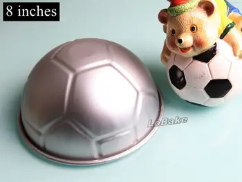 (2vnt/lot) Naujausios 8 colių pusę futbolo kamuolys dizaino animacinių filmų aliuminio metalo liejimo visos alavo tortų, pelėsių, 