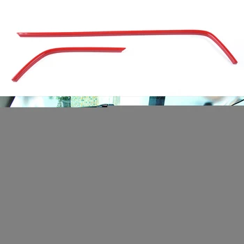 2vnt Oro Išleidimo Rėmo Dangtis Apdaila Raudona ABS Tinka Honda Civic 10 2016 2017 2018