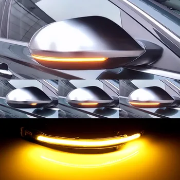 2X Dinaminis Indikatorių LED Posūkio Signalo Lemputė Audi Q5 SQ5 8R Q7 4L Eilės galinio vaizdo Veidrodis Rodiklis 2010 m. 2011 m. 2012 m. 2013 m. 2016 m.