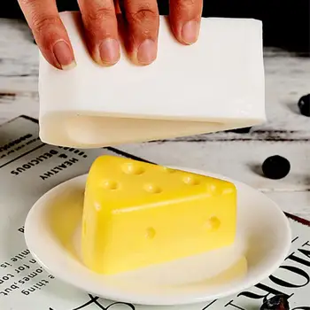 3 Gabalus Nustatyti 3D Sūrio Formos Silikono Formos Putėsius Tortas Šokolado Desertas Kepimo Įrankis, Ekologiškų Namų Virtuvės Įrankiai