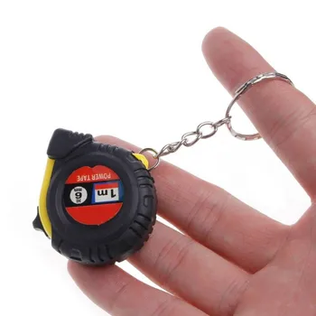 30^1m Ištraukiama Valdovas Juosta Priemonė Key Chain Mini Pocket Dydis Metrinių Medienos apdirbimo Įrankius Atsitiktinės Matavimo Priedai Valdovas