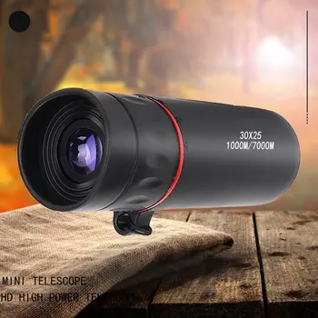 30 x 25 HD Optinis Monokuliariniai Mažo Naktinio Matymo Vandeniui Mini Nešiojamieji Zoomable 10X Židinio Teleskopas Kelionės Medžioklės taikymo Sritis