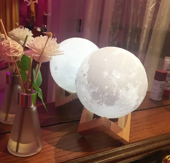 3D Šviesos Spausdinti Jupiteris Lempos Žemės Lempos Spalvinga Mėnulio Lempos Įkrovimo Keisti Touch Usb Led lentelė, Šviesos, Namų Dekoro Kūrybos Dovana