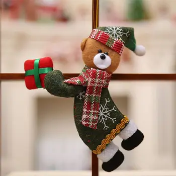 4Pc Kalėdų Eglutės Kabinti Ornamentu Santa Paspaudę Dovanų Dėžutėje Pakabukas Lėlės Namų Dekoro