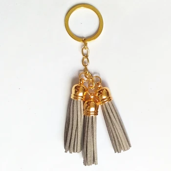 5 cm Aukso Suede Kutas Key Chain Mini Odinis Raktų Žiedas Mielas Pakabukas Maišelį Žavinga Automobilio Raktų pakabukas Asmenybės Dovanos