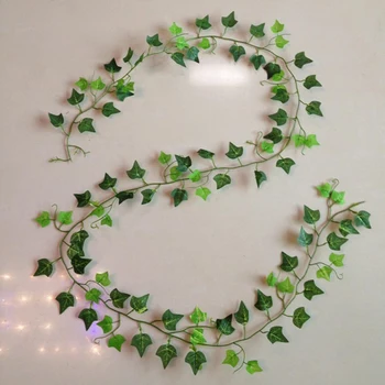 5vnt Dirbtiniai augalai Vijoklis žalias lapas Ivy vynuogių Namų Vestuvių Decora didmeninės 