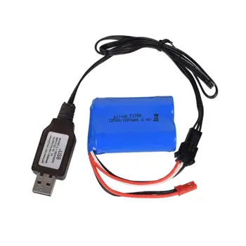 6.4 v/7.4 V Kroviklis Li-ion baterija SM-3P RC Žaislai nuotolinio valdymo žaislas SM-3P teigiamas nešiojamų USB Įkroviklis X6HB
