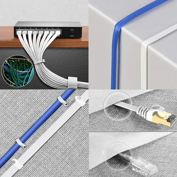 6 kategorijos Ethernet Kabelis Baltas - Butas Interneto Tinklo LAN Pleistras Virvės - Kietas Cat6 Didelės Spartos Kompiuterių Vielos