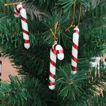 6 Vnt./Pak Kalėdų Ramentas Kalėdų Medžio Apdaila Ornamentu Naujųjų Metų Kalėdų Dekoracijas Saldainiai Ramentas